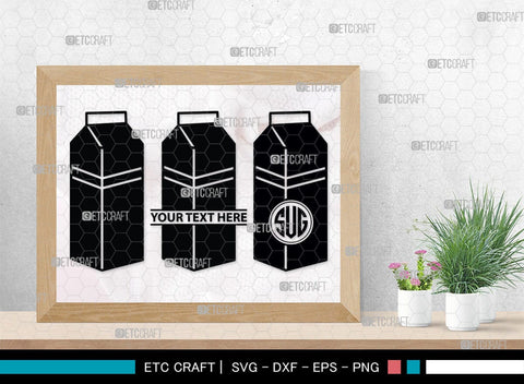 Boxes For Milk And Juice Monogram, Boxes For Milk And Juice Silhouette, Milk And Juice Box SVG, Juice Box Svg, Boxes Milk Svg, Milk Box Svg, Milk Box Bundle, SB00460 SVG ETC Craft 