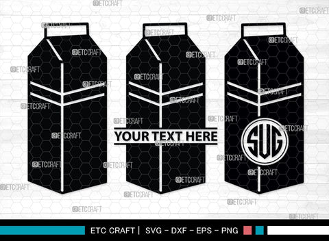 Boxes For Milk And Juice Monogram, Boxes For Milk And Juice Silhouette, Milk And Juice Box SVG, Juice Box Svg, Boxes Milk Svg, Milk Box Svg, Milk Box Bundle, SB00460 SVG ETC Craft 