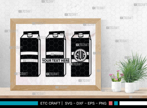 Boxes For Milk And Juice Monogram, Boxes For Milk And Juice Silhouette, Milk And Juice Box SVG, Juice Box Svg, Boxes Milk Svg, Milk Box Svg, Milk Box Bundle, SB00460 SVG ETC Craft 