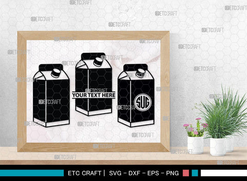 Boxes For Milk And Juice Monogram, Boxes For Milk And Juice Silhouette, Milk And Juice Box SVG, Juice Box Svg, Boxes Milk Svg, Milk Box Svg, Milk Box Bundle, SB00460 SVG ETC Craft 