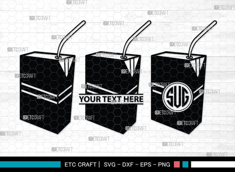 Boxes For Milk And Juice Monogram, Boxes For Milk And Juice Silhouette, Milk And Juice Box SVG, Juice Box Svg, Boxes Milk Svg, Milk Box Svg, Milk Box Bundle, SB00460 SVG ETC Craft 
