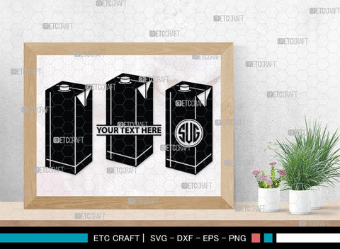 Boxes For Milk And Juice Monogram, Boxes For Milk And Juice Silhouette, Milk And Juice Box SVG, Juice Box Svg, Boxes Milk Svg, Milk Box Svg, Milk Box Bundle, SB00460 SVG ETC Craft 