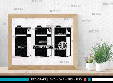 Boxes For Milk And Juice Monogram, Boxes For Milk And Juice Silhouette, Milk And Juice Box SVG, Juice Box Svg, Boxes Milk Svg, Milk Box Svg, Milk Box Bundle, SB00460 SVG ETC Craft 