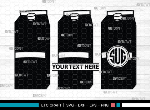 Boxes For Milk And Juice Monogram, Boxes For Milk And Juice Silhouette, Milk And Juice Box SVG, Juice Box Svg, Boxes Milk Svg, Milk Box Svg, Milk Box Bundle, SB00460 SVG ETC Craft 