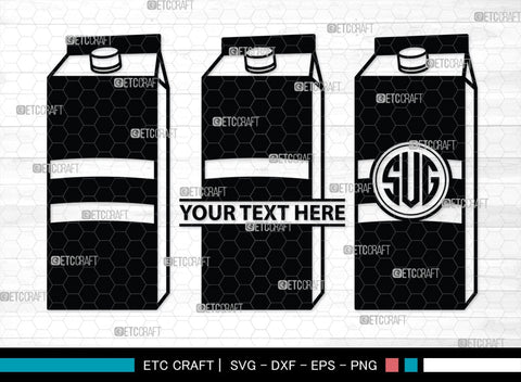 Boxes For Milk And Juice Monogram, Boxes For Milk And Juice Silhouette, Milk And Juice Box SVG, Juice Box Svg, Boxes Milk Svg, Milk Box Svg, Milk Box Bundle, SB00460 SVG ETC Craft 