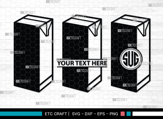 Boxes For Milk And Juice Monogram, Boxes For Milk And Juice Silhouette, Milk And Juice Box SVG, Juice Box Svg, Boxes Milk Svg, Milk Box Svg, Milk Box Bundle, SB00460 SVG ETC Craft 