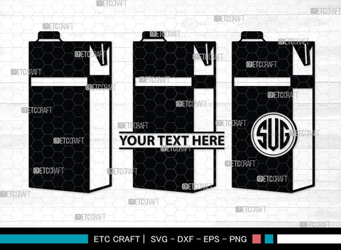 Boxes For Milk And Juice Monogram, Boxes For Milk And Juice Silhouette, Milk And Juice Box SVG, Juice Box Svg, Boxes Milk Svg, Milk Box Svg, Milk Box Bundle, SB00460 SVG ETC Craft 