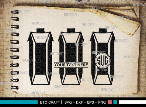 Boxes For Milk And Juice Monogram, Boxes For Milk And Juice Silhouette, Milk And Juice Box SVG, Juice Box Svg, Boxes Milk Svg, Milk Box Svg, Milk Box Bundle, SB00460 SVG ETC Craft 