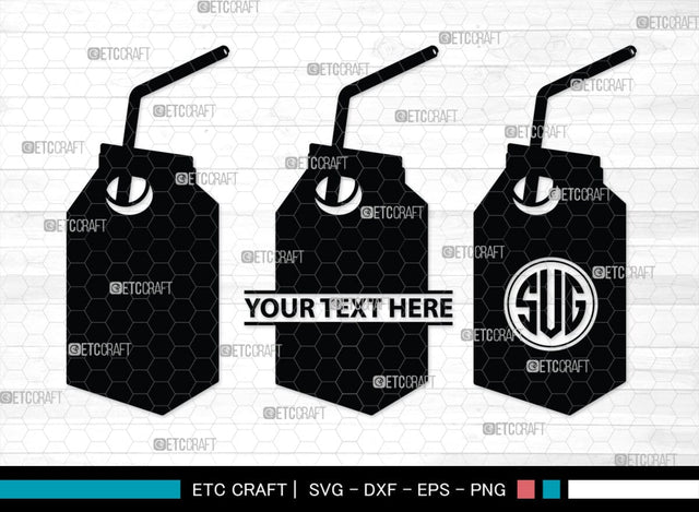 Boxes For Milk And Juice Monogram, Boxes For Milk And Juice Silhouette, Milk And Juice Box SVG, Juice Box Svg, Boxes Milk Svg, Milk Box Svg, Milk Box Bundle, SB00460 SVG ETC Craft 