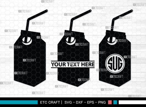 Boxes For Milk And Juice Monogram, Boxes For Milk And Juice Silhouette, Milk And Juice Box SVG, Juice Box Svg, Boxes Milk Svg, Milk Box Svg, Milk Box Bundle, SB00460 SVG ETC Craft 