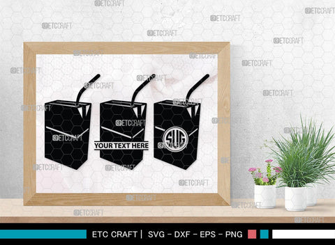 Boxes For Milk And Juice Monogram, Boxes For Milk And Juice Silhouette, Milk And Juice Box SVG, Juice Box Svg, Boxes Milk Svg, Milk Box Svg, Milk Box Bundle, SB00460 SVG ETC Craft 