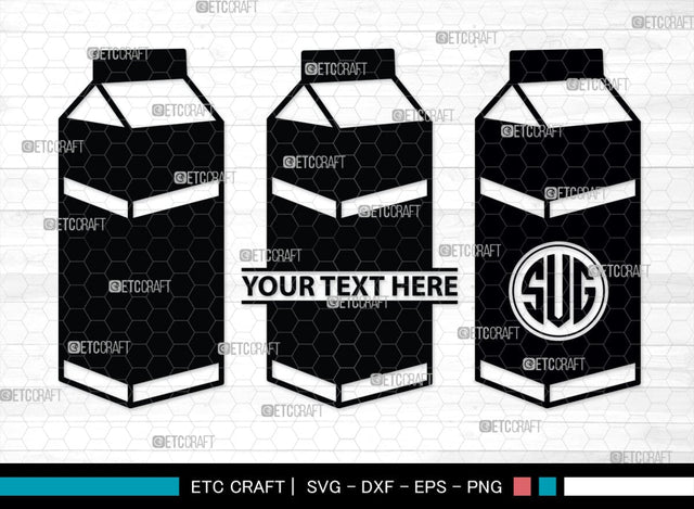 Boxes For Milk And Juice Monogram, Boxes For Milk And Juice Silhouette, Milk And Juice Box SVG, Juice Box Svg, Boxes Milk Svg, Milk Box Svg, Milk Box Bundle, SB00460 SVG ETC Craft 