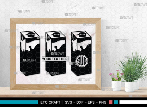 Boxes For Milk And Juice Monogram, Boxes For Milk And Juice Silhouette, Milk And Juice Box SVG, Juice Box Svg, Boxes Milk Svg, Milk Box Svg, Milk Box Bundle, SB00460 SVG ETC Craft 
