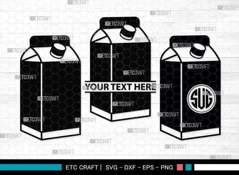 Boxes For Milk And Juice Monogram, Boxes For Milk And Juice Silhouette, Milk And Juice Box SVG, Juice Box Svg, Boxes Milk Svg, Milk Box Svg, Milk Box Bundle, SB00460 SVG ETC Craft 