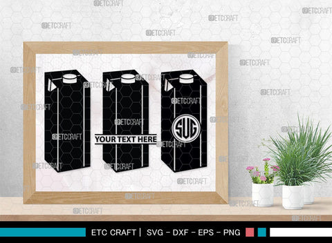 Boxes For Milk And Juice Monogram, Boxes For Milk And Juice Silhouette, Milk And Juice Box SVG, Juice Box Svg, Boxes Milk Svg, Milk Box Svg, Milk Box Bundle, SB00460 SVG ETC Craft 