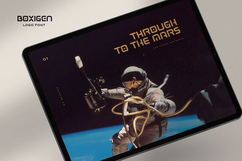 BOXIGEN - Tech Font Font Vultype Co 