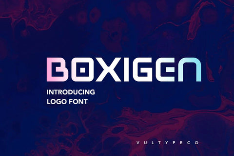 BOXIGEN - Tech Font Font Vultype Co 