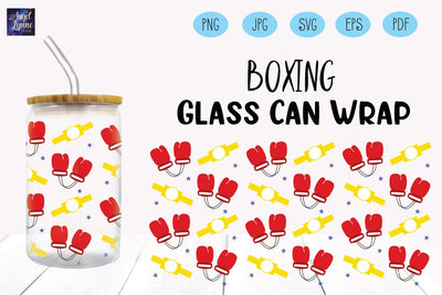 Boxing Glass Wrap | Boxing Libbey Glass Wrap SVG Angel Lynne Designs 