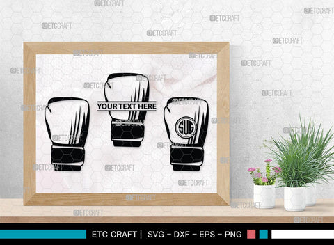 Boxing Gloves monogram, Boxing Gloves Silhouette, Sport Gloves Svg, Boxing Svg, Sports svg, Fighting Svg, Boxing Gloves Svg, SB00108 SVG ETC Craft 