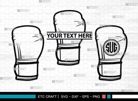 Boxing Gloves monogram, Boxing Gloves Silhouette, Sport Gloves Svg, Boxing Svg, Sports svg, Fighting Svg, Boxing Gloves Svg, SB00108 SVG ETC Craft 