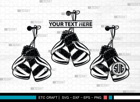 Boxing Gloves monogram, Boxing Gloves Silhouette, Sport Gloves Svg, Boxing Svg, Sports svg, Fighting Svg, Boxing Gloves Svg, SB00108 SVG ETC Craft 