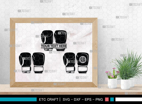 Boxing Gloves monogram, Boxing Gloves Silhouette, Sport Gloves Svg, Boxing Svg, Sports svg, Fighting Svg, Boxing Gloves Svg, SB00108 SVG ETC Craft 