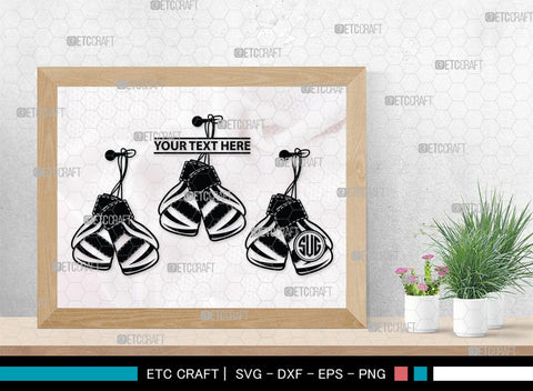 Boxing Gloves monogram, Boxing Gloves Silhouette, Sport Gloves Svg, Boxing Svg, Sports svg, Fighting Svg, Boxing Gloves Svg, SB00108 SVG ETC Craft 