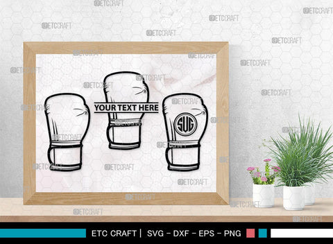 Boxing Gloves monogram, Boxing Gloves Silhouette, Sport Gloves Svg, Boxing Svg, Sports svg, Fighting Svg, Boxing Gloves Svg, SB00108 SVG ETC Craft 