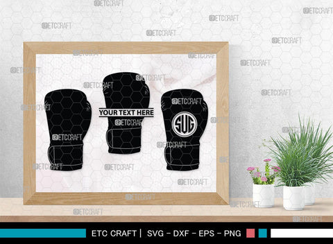 Boxing Gloves monogram, Boxing Gloves Silhouette, Sport Gloves Svg, Boxing Svg, Sports svg, Fighting Svg, Boxing Gloves Svg, SB00108 SVG ETC Craft 