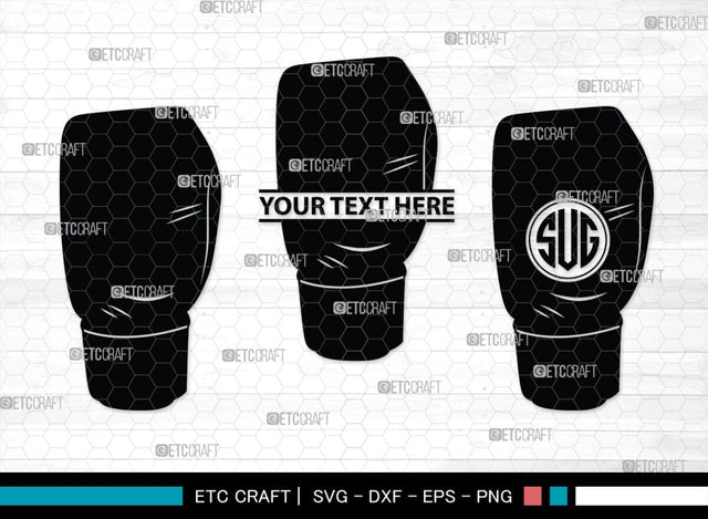 Boxing Gloves monogram, Boxing Gloves Silhouette, Sport Gloves Svg, Boxing Svg, Sports svg, Fighting Svg, Boxing Gloves Svg, SB00108 SVG ETC Craft 