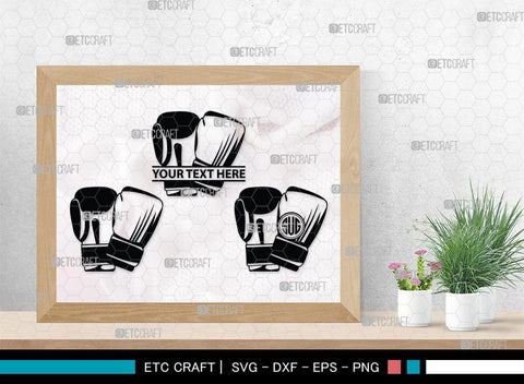 Boxing Gloves monogram, Boxing Gloves Silhouette, Sport Gloves Svg, Boxing Svg, Sports svg, Fighting Svg, Boxing Gloves Svg, SB00108 SVG ETC Craft 