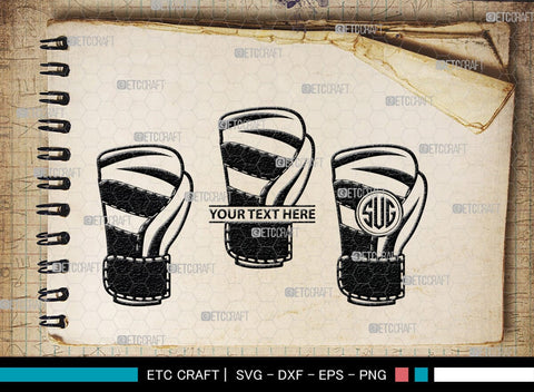 Boxing Gloves monogram, Boxing Gloves Silhouette, Sport Gloves Svg, Boxing Svg, Sports svg, Fighting Svg, Boxing Gloves Svg, SB00108 SVG ETC Craft 