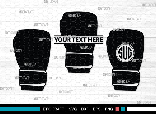 Boxing Gloves monogram, Boxing Gloves Silhouette, Sport Gloves Svg, Boxing Svg, Sports svg, Fighting Svg, Boxing Gloves Svg, SB00108 SVG ETC Craft 