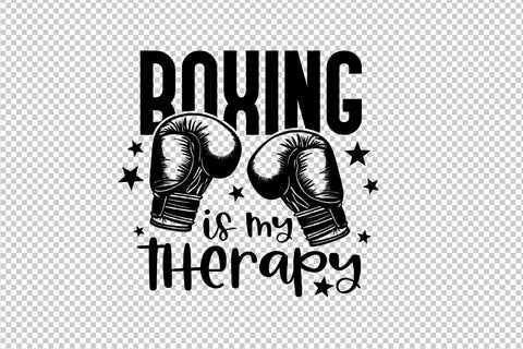 Boxing is my therapy, SVG file SVG Boertiek 