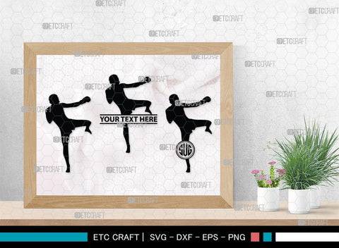 Boxing Monogram, Boxing Silhouette, Fighting Svg, Boxing Svg, Sports svg, kickboxing Svg, SB00107 SVG ETC Craft 