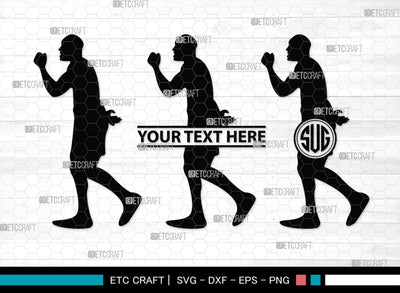 Boxing Monogram, Boxing Silhouette, Fighting Svg, Boxing Svg, Sports svg, kickboxing Svg, SB00107 SVG ETC Craft 