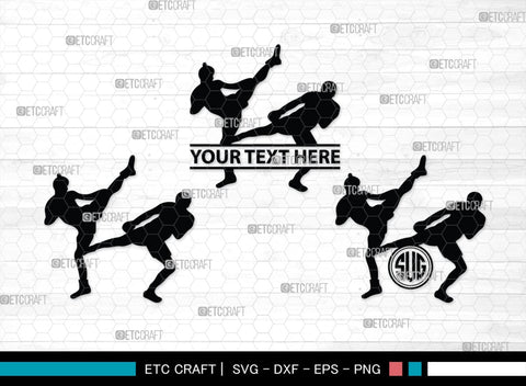 Boxing Monogram, Boxing Silhouette, Fighting Svg, Boxing Svg, Sports svg, kickboxing Svg, SB00107 SVG ETC Craft 