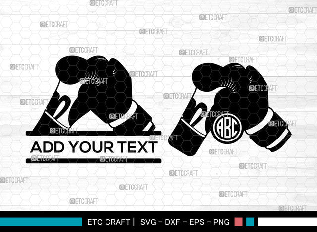 Boxing Monogram SVG, Circle Monogram, Boxing Gloves Svg, Boxing Helmet Svg, Boxing Ring Svg, Boxing Men Svg, Boxing SVG ETC Craft 