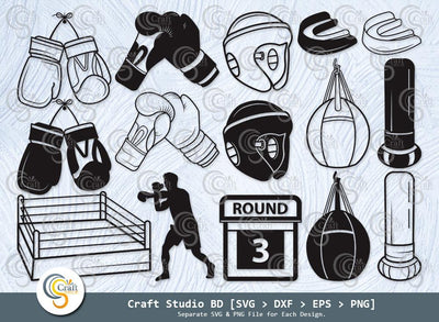 boxing svg, boxing, boxer, sports, fighting svg, punch svg, boxing round card, outline, silhouette, cricut svg, svg cut file, cutting file, svg for cricut, SVG ETC Craft 