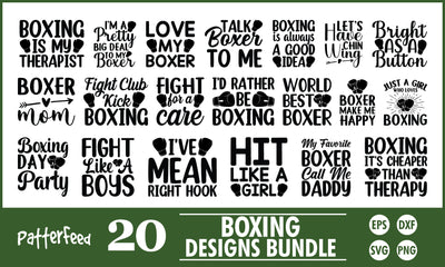 Boxing SVG Designs Bundle SVG PatternFeed8 