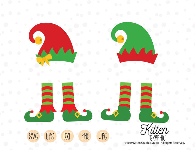 Boy and Girl Elf SVG KittenGraphic 