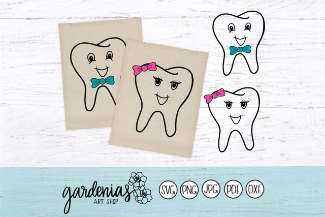 Boy and Girl Teeth SVG Gardenias Art Shop 