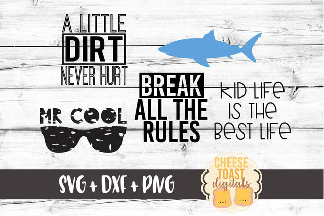 Boy Bundle SVG Cheese Toast Digitals