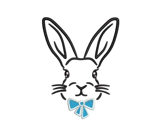 Boy Bunny Embroidery Design, 4 sizes, Instant Download Embroidery/Applique DESIGNS Nino Nadaraia 