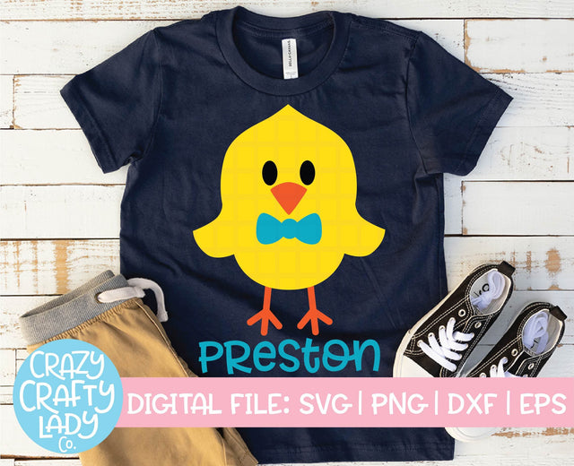 Boy Chick | Easter SVG Cut File SVG Crazy Crafty Lady Co. 
