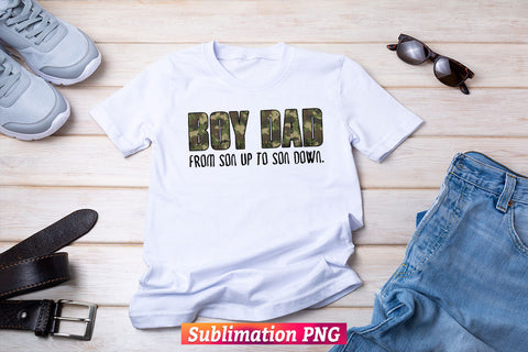 Boy Dad From Son Up To Son Down Camouflage Leopard Fathers Day T shirt Tumbler Design Sublimation Png File Sublimation DesignDestine 