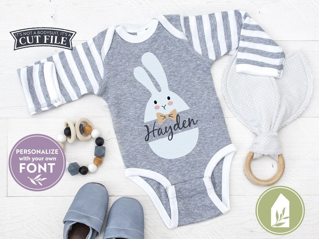 Boy Egg Bunny svg | Easter Bunny svg | Easter Egg svg SVG LilleJuniper 