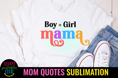 Boy Girl Mama Sublimation I Mothers Day Sublimation Design Sublimation Happy Printables Club 