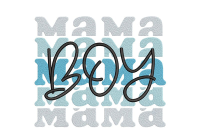 Boy Mama Embroidery Design, 4 sizes, Instant Download Embroidery/Applique DESIGNS Nino Nadaraia 