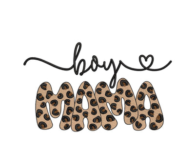 Boy Mama Embroidery Design, 4 sizes, Instant Download Embroidery/Applique DESIGNS Nino Nadaraia 